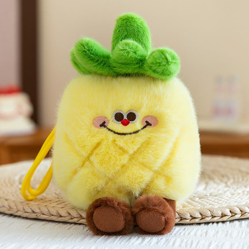 Fruits Vegetables Plush Keychain With Scented Granules For Kids School Activities