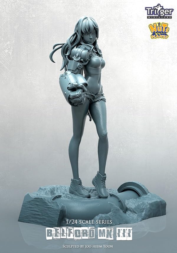 Nuts Planet Cyborg Girl with Gorilla Arm Belford MKIII Resin Kit T75035 1/24 (75mm) (Human)
