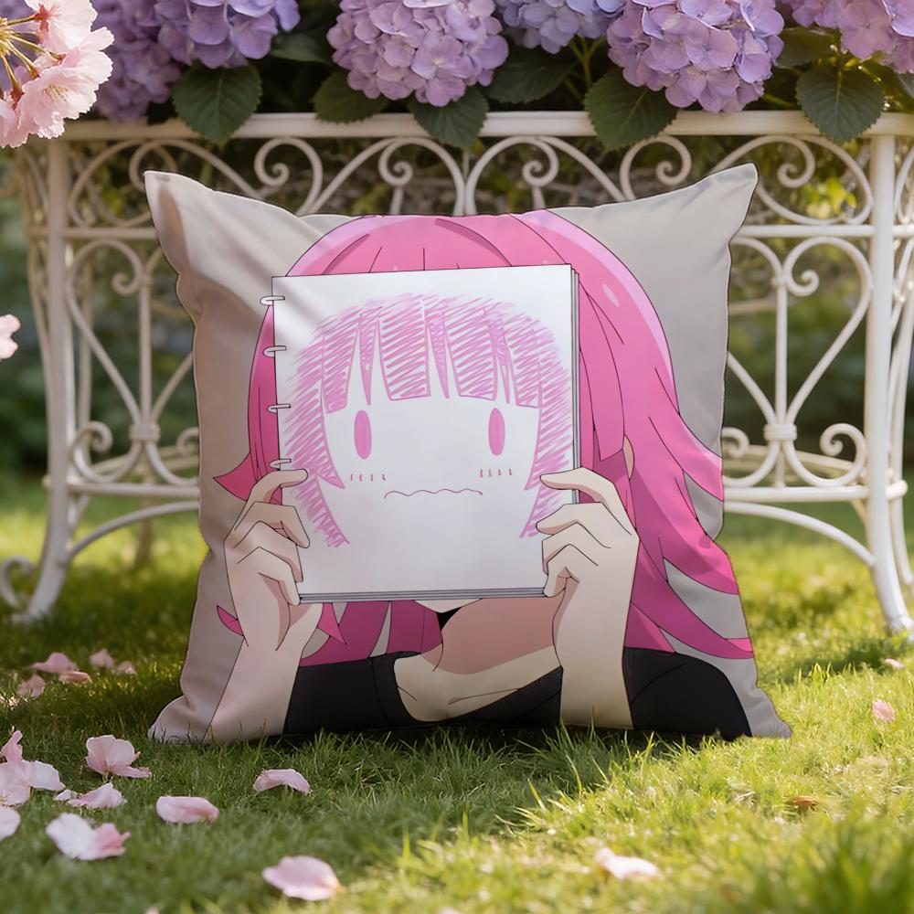 Anime S-School-Live! Cushion Cover Home & Car Dual-Scene Pillow Cover: Reversible for Premium Comfort