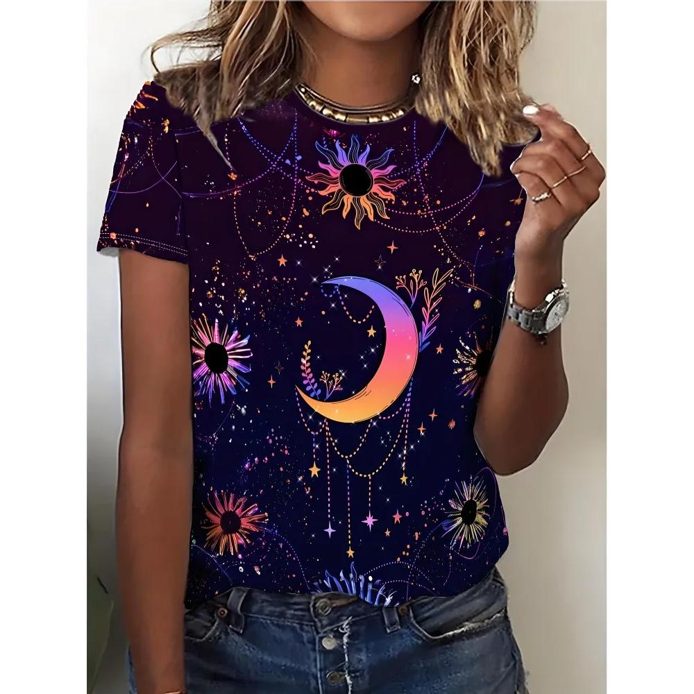 Comfortable Simple Women s Short-sleeved Fashion Top Casual Versatile T-Shirts Women’s XS