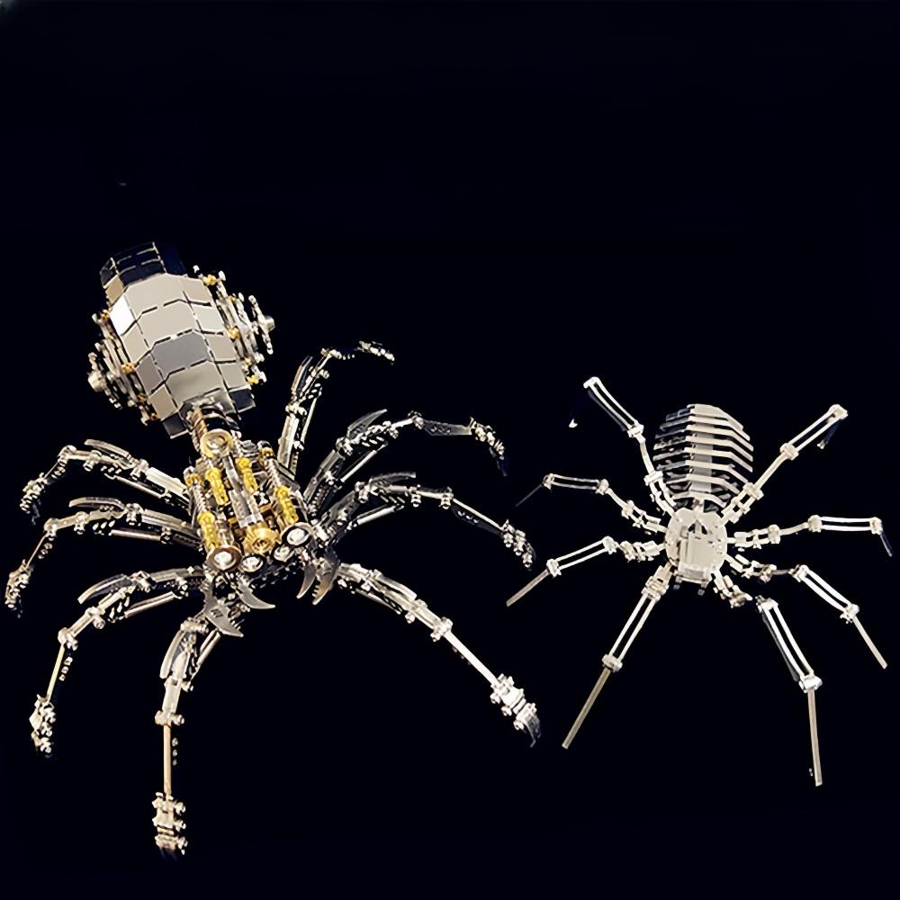 Spider 3D Metal Puzzle Assembly Model, Mechanical Assembly DIY Handmade Jewelry, Birthday Holiday Gift