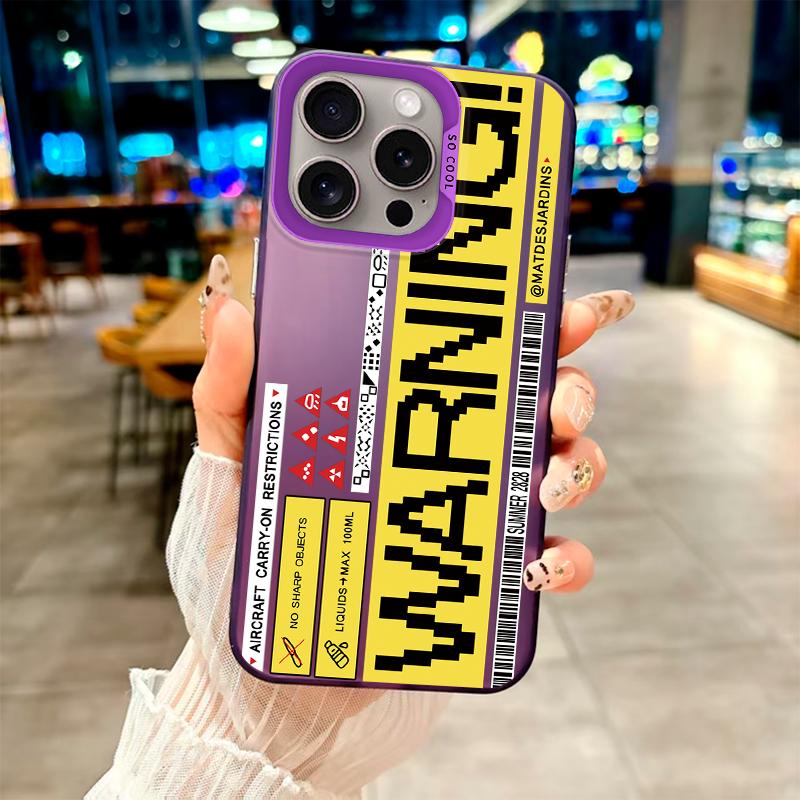 

Модный чехол «Пиксельное предупреждение · Модный крутой стиль» для серии vivo.vivo Y93,vivo Y17,vivo Y20,vivo Y32,vivo S16,vivo S12,vivo Y01,vivo S10e,vivo Y38... vivo Y93 фиолетовый