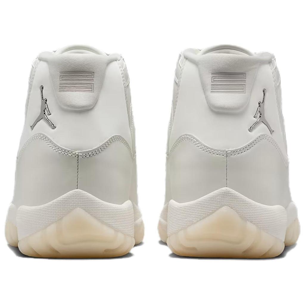 Jordan Air Jordan 11 Mid Top Vintage Basketball Shoes Women's Pearl White AR0715-110