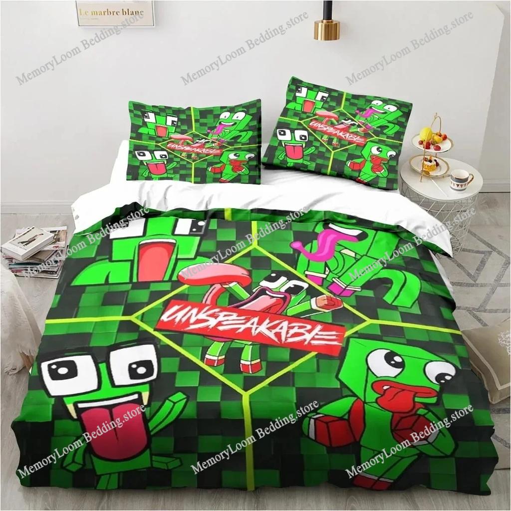 Cartoon Funny Play Unspeak.able Bedding Set Bedroom Soft Bedspreads for Bed Comefortable Duvet Cover Quilt and Pillowcase