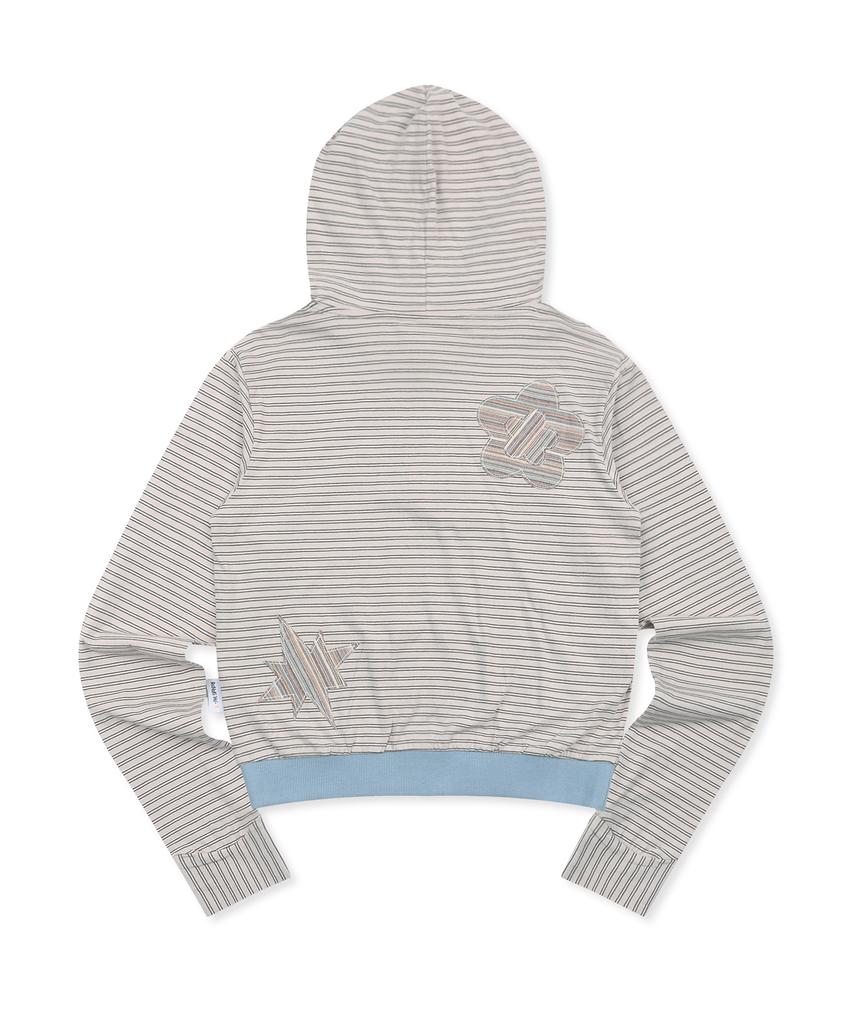 Wxt092 Kohane Striped Hoodie (Ivory)