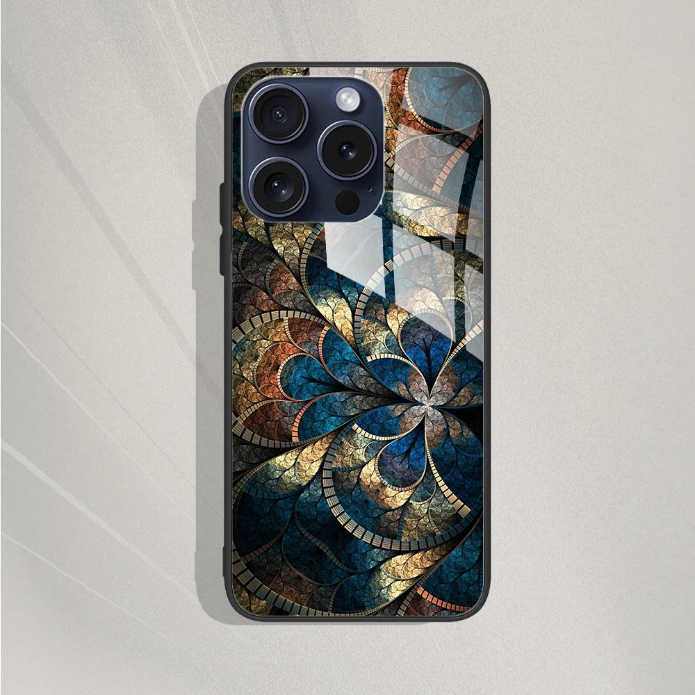 Tempered Glass Case for iPhone 15 15Pro Max Plus Back Cover Hard Bumper Protective Fundas for iPhone 14 Pro 14 Plus 14Pro Max