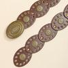 Women's Retro Wasteland-Style Oval Eyelet Waist Belt Dress
