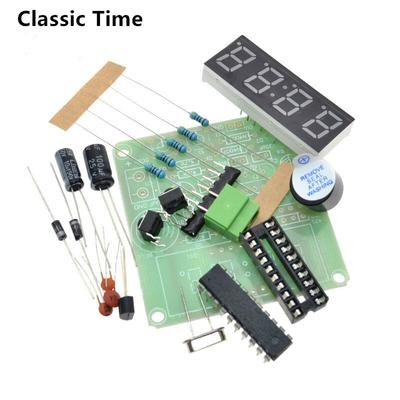 89C2051 Cyfrowy 4-bitowy zegar elektroniczny Elektroniczny pakiet produkcyjny Zestaw do samodzielnego montażu