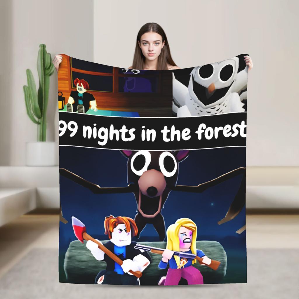 99 Nights in The Forest  Blankets Quality Warm Soft  Throw Blanket Winter Decorative Bedroom Graphic Bedspread
