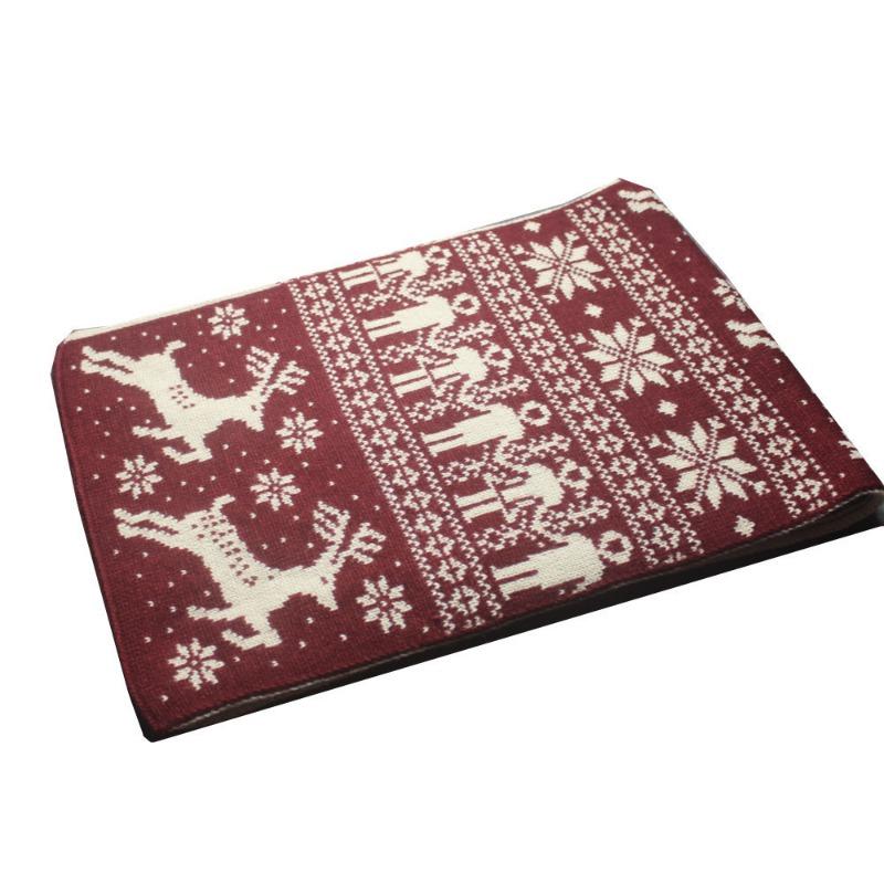 Autumn and Winter Christmas Snowflake Deer Elk Knitted Scarf Thickened Double-sided Love Couple Men's and Women's Scarf 41
