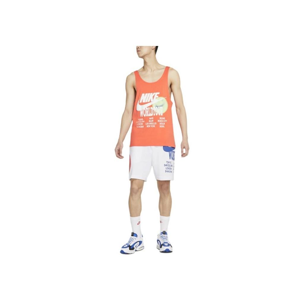 Nike Camiseta de Baloncesto Retro Estampada para Hombre Tops Naranja DA0936-842