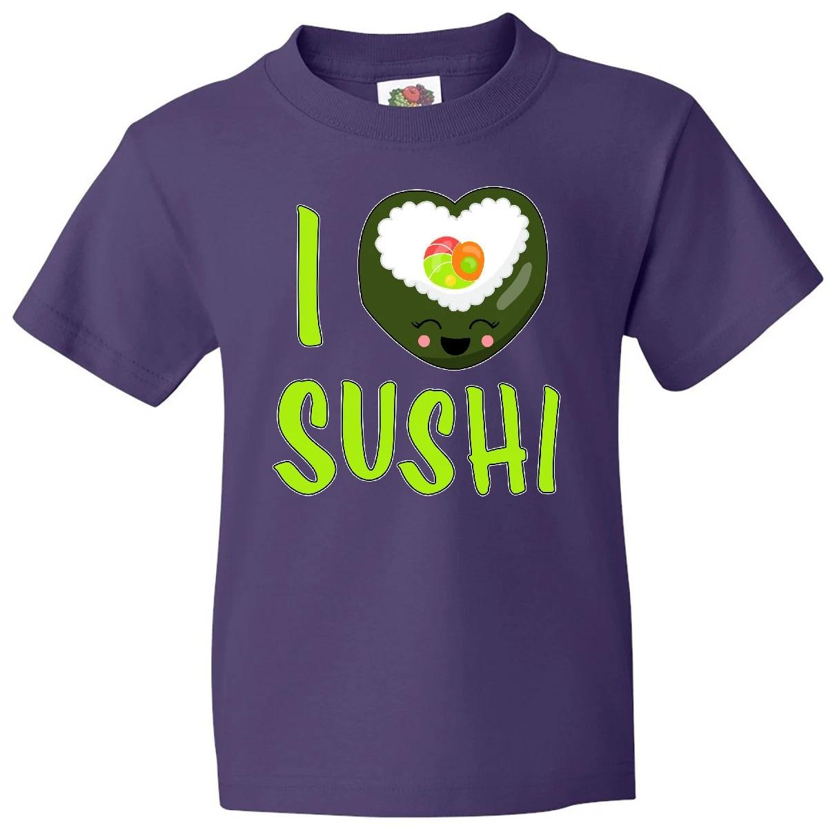 

Inktastic I Love Sushi- Cute Youth kids boys T-Shirt Food Japanese Seaweed Nori Rice Fun 150