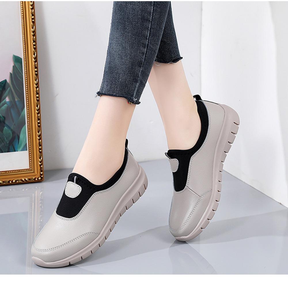 Chaussures de marche plates décontractées et de sport à un pied pour femmes