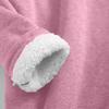Women's Fashionable Solid Color Long Sleeved Casual Pullover Sweatshirt Top