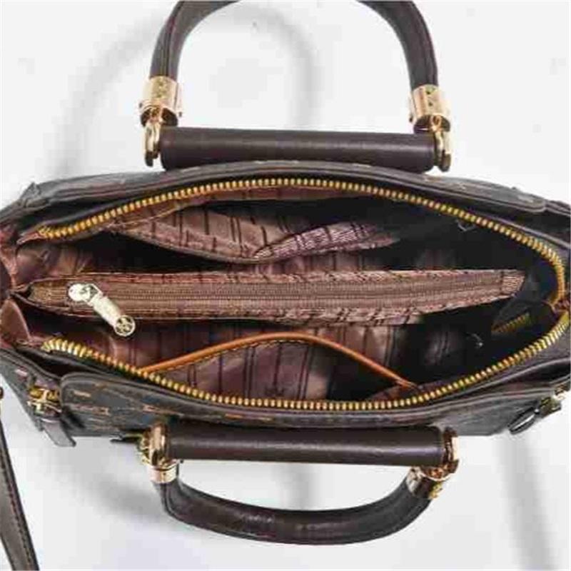 Elegant Pattern Print Light Luxury Handbag For Women Versatile Shoulder Crossbody Matching Outfit Purse
