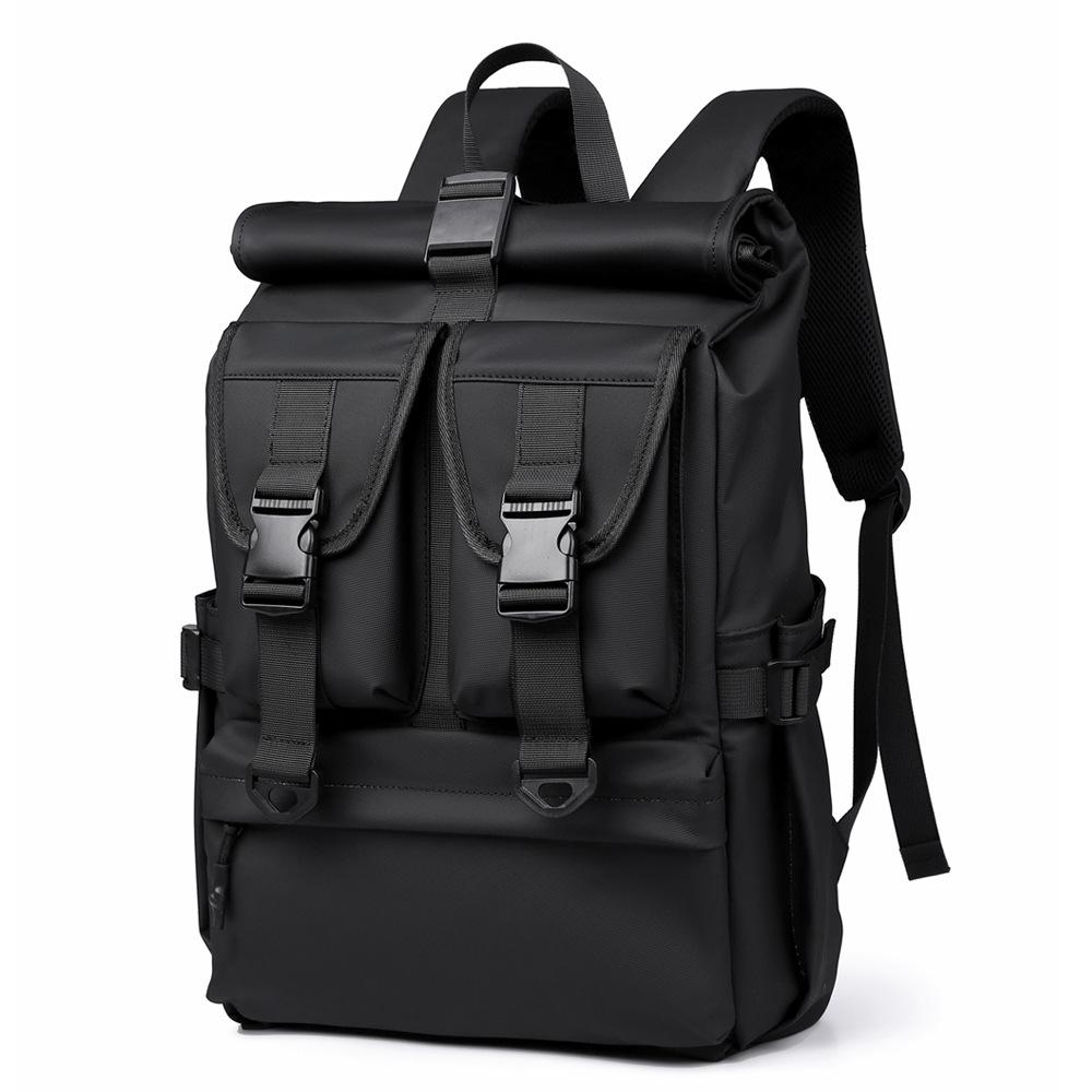 Fashionable and Personalized Backpacks for Travel and Leisure, Leather Workwear, Roll-up Backpacks, and Trendy College Student Schoolbags