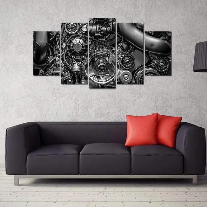 5 Panels Nordic Billiards Modern Canvas Painting Posters for Billiards Hall And Prints Wall Art Pictures Home Decor No Frame