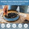 2/6Pcs Baking Tray Protection Strap Reusable Cake Bake Even Strip Professional Baking Accessories for Home Bakery and Restaurant