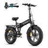 Składany rower elektryczny ENGWE EP-2 Boost: Silnik 250W | Zasięg PAS 120km | Opony 20" Fat | Shimano 7-biegowy