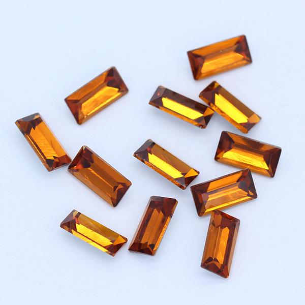 

Кольорові нерегулярні прямокутні дорогоцінні камені для DIY прикраси мобільного телефону 3x7mm 20 pieces