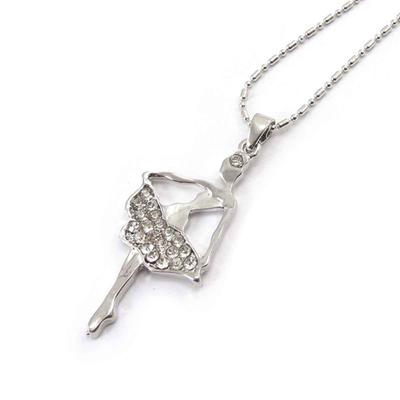 [J6073] - White 'Ballerina' Designer Necklace
