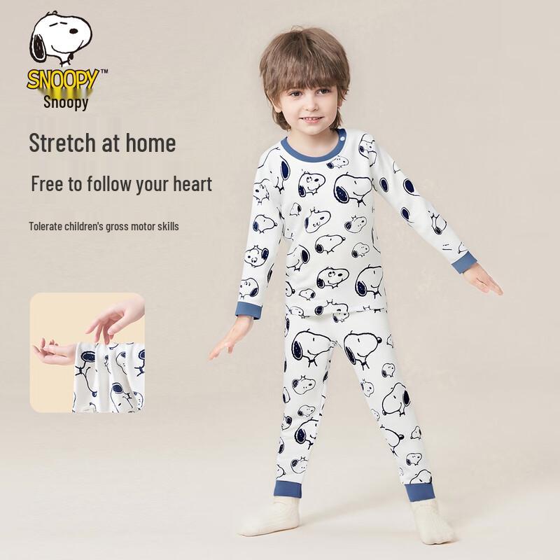Snoopy Boys' Thermal Pajama & Long John Set