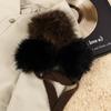 Foldable Leopard Print Earmuffs Thickened Plush Plush Ear Cover  Outdoors