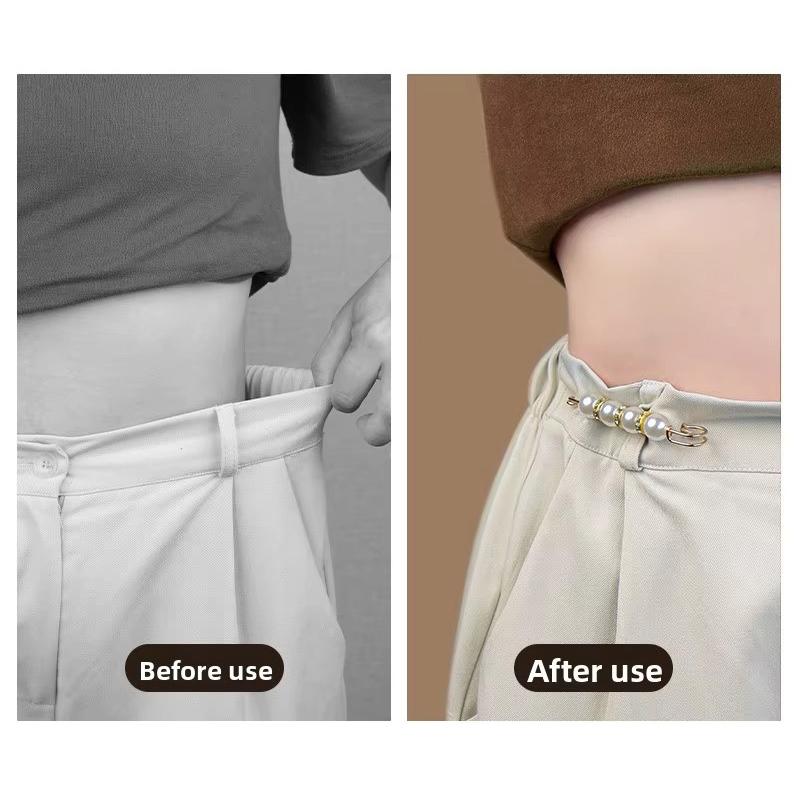 6PCS/Pack Pants Waist Fastener Pin Clips DIY Sewing-Free Buckles Waistline Adjusting Prop Suitable for Trousers Skirts Dress ZYF
