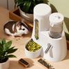 Hamster Wasserspender Kleintier Automatischer Spender Trinkwasserflasche Schalen Napf mit Futterbehälter für Meerschweinchen Ratte