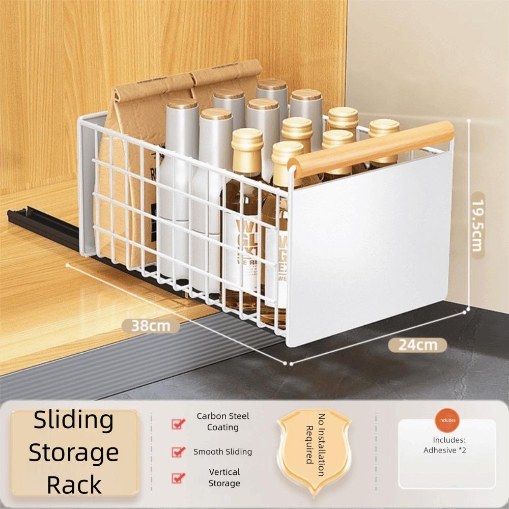 

Висувний кошик Органайзер під мийку з сушаркою Кришка для каструлі Підставка для посуду Побутове зберігання Large Storage Rack