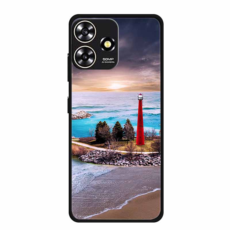 Für ZTE Blade V50 DESIGN 4G Hülle Original Weiches Silikon TPU Handyhüllen Rückseite für ZTE V50 Design 4G Mode Planet Coque