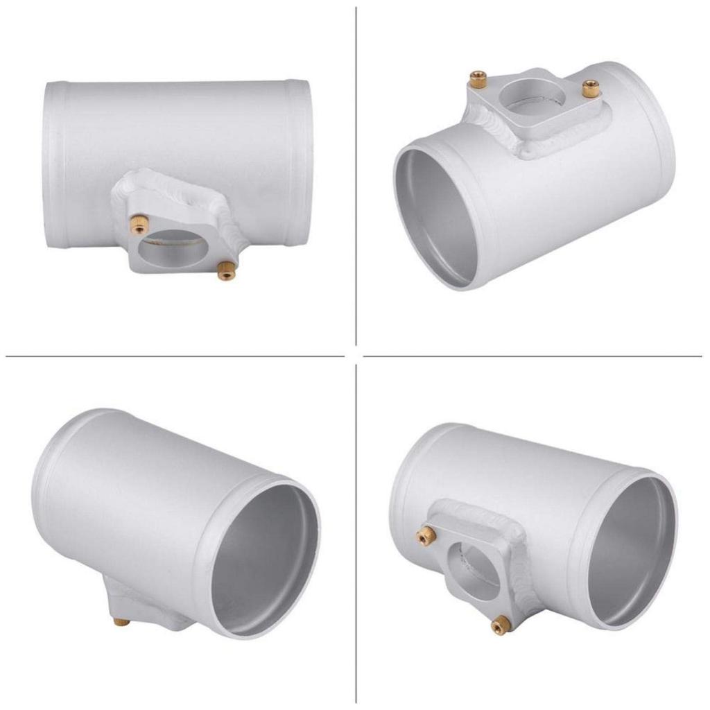 Qiilu Air Flow Meter Sensor MAF Sensor Mount 63 70 76 83mm for Toyota, Mazda, Subaru, Suzuki (Outer Diameter 83MM)