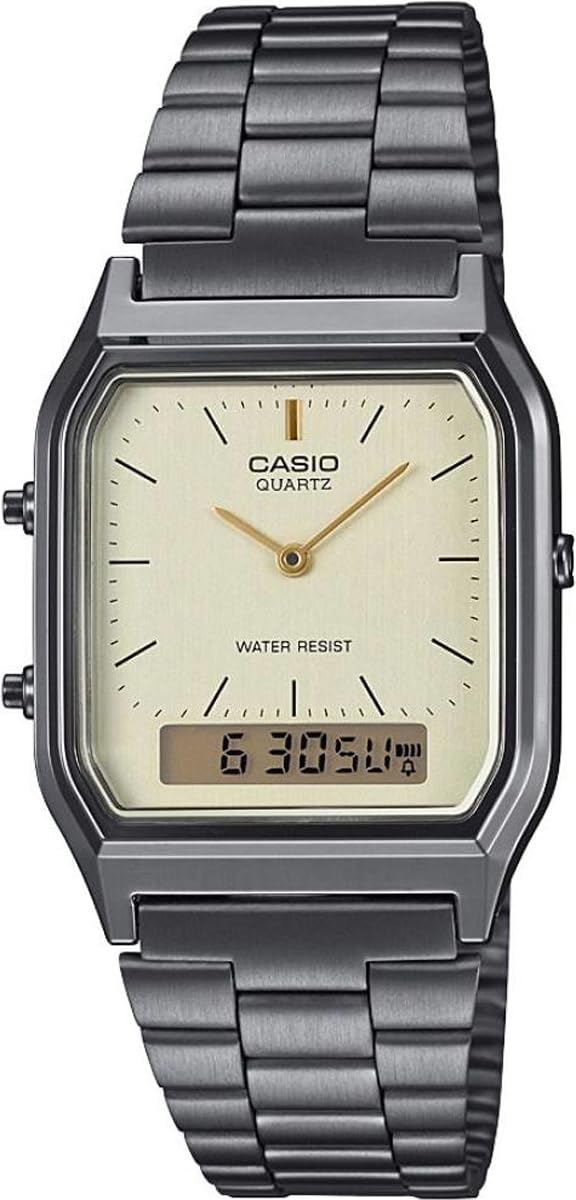 

[Casio] CASIO ANA-DIGI Quartz Watch Vintage Series AQ-230GG-9A Unisex Dual Time Light Gold