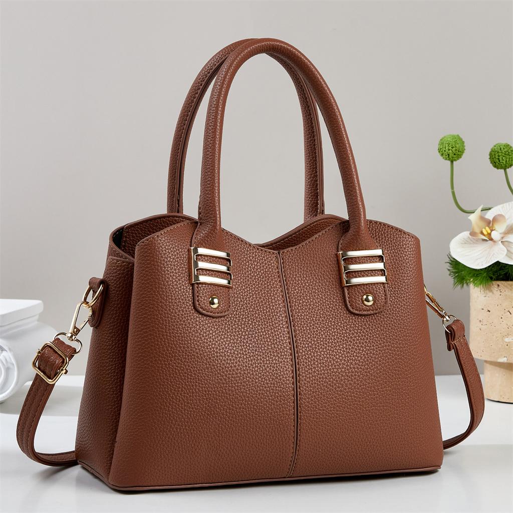 Trendy Women's New Handbag Large Capacity Casual Tote Bag with Zipper Square Shoulder Bags High Quality Trend Ladies Hand Bags