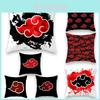 Housse de Coussin Anime Naruto Luxueuse avec Logo Cartoon pour une Décoration d'Intérieur Élégante