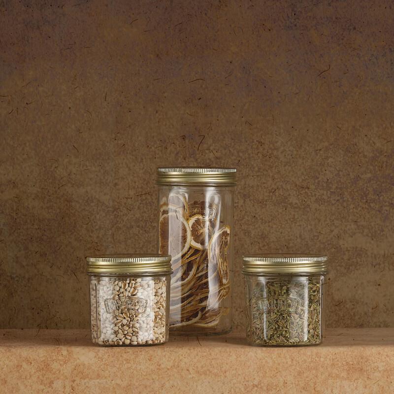BAILOCK Lead-Free Glass Kitchen Storage Jar Set