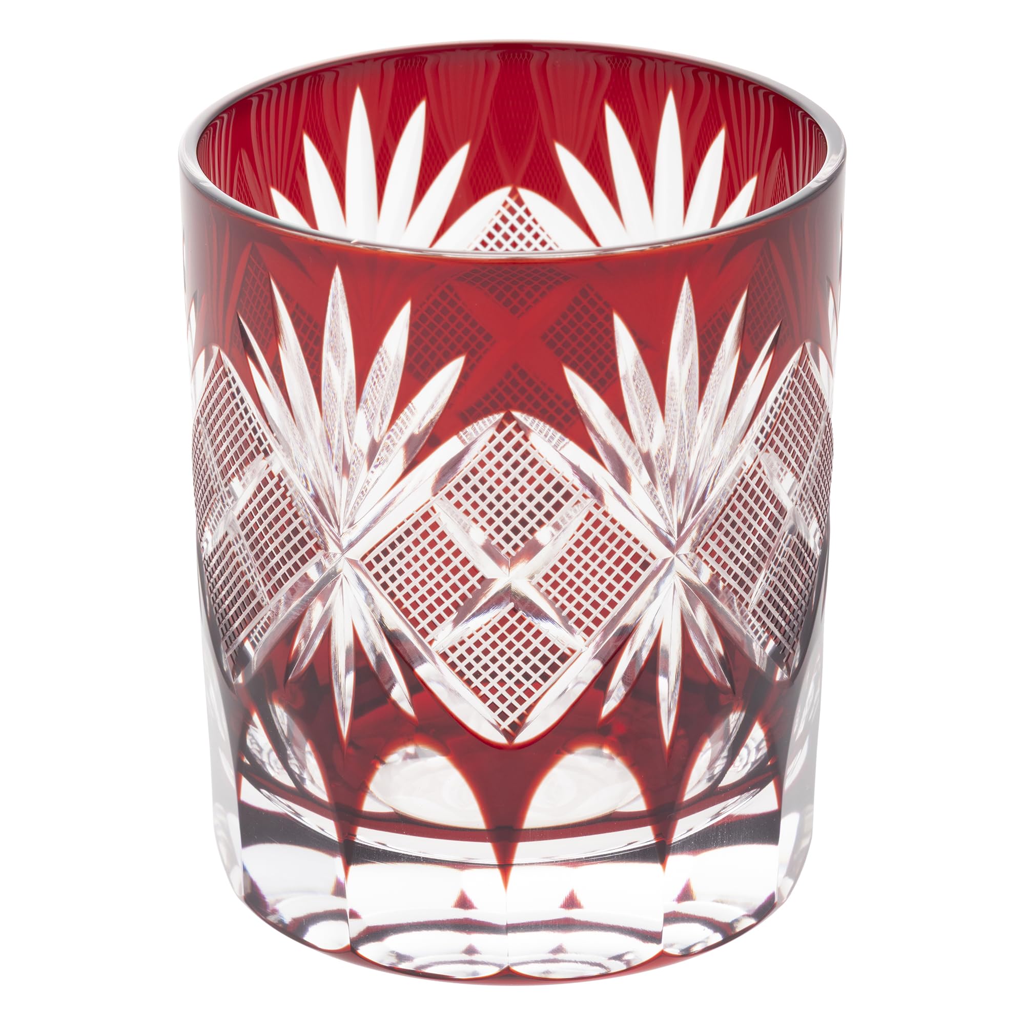 

Tajima Glass Old Fashioned Diameter x 9cm 280ml Nanako Copper Made in [Authentic Product] Edo Kiriko Glass, Approx. 7.5cm Height, Approx. Capacity,