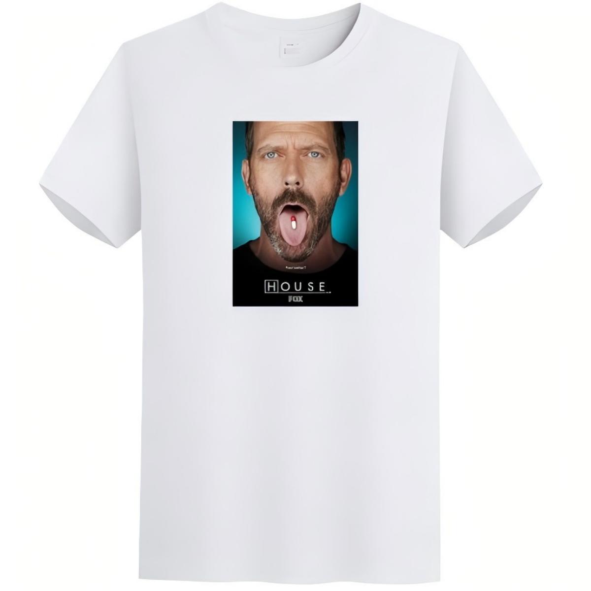House MD Pill Tongue Poster T-Shirt L
