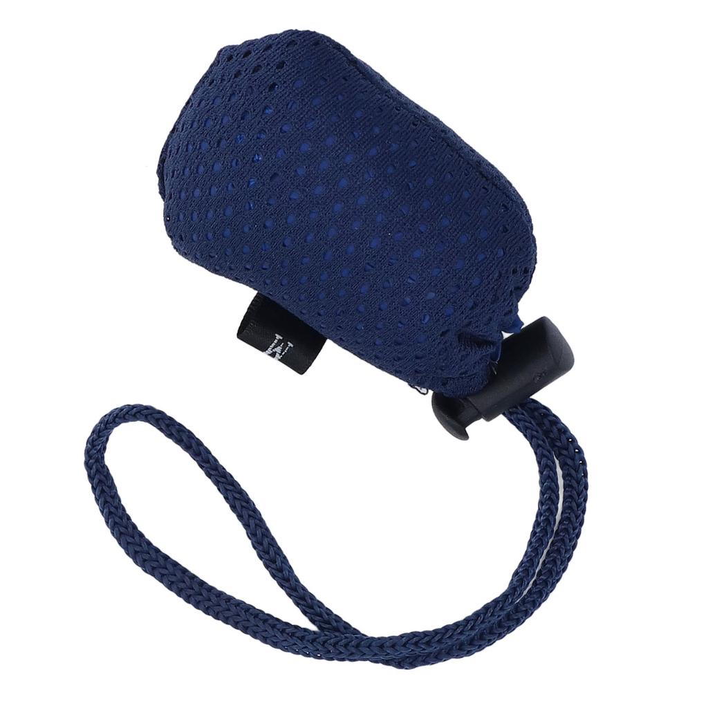 Grocery Bag Large Capacity Reusable Washable Foldable Shopping Bag with Hook for Supermarket Navy