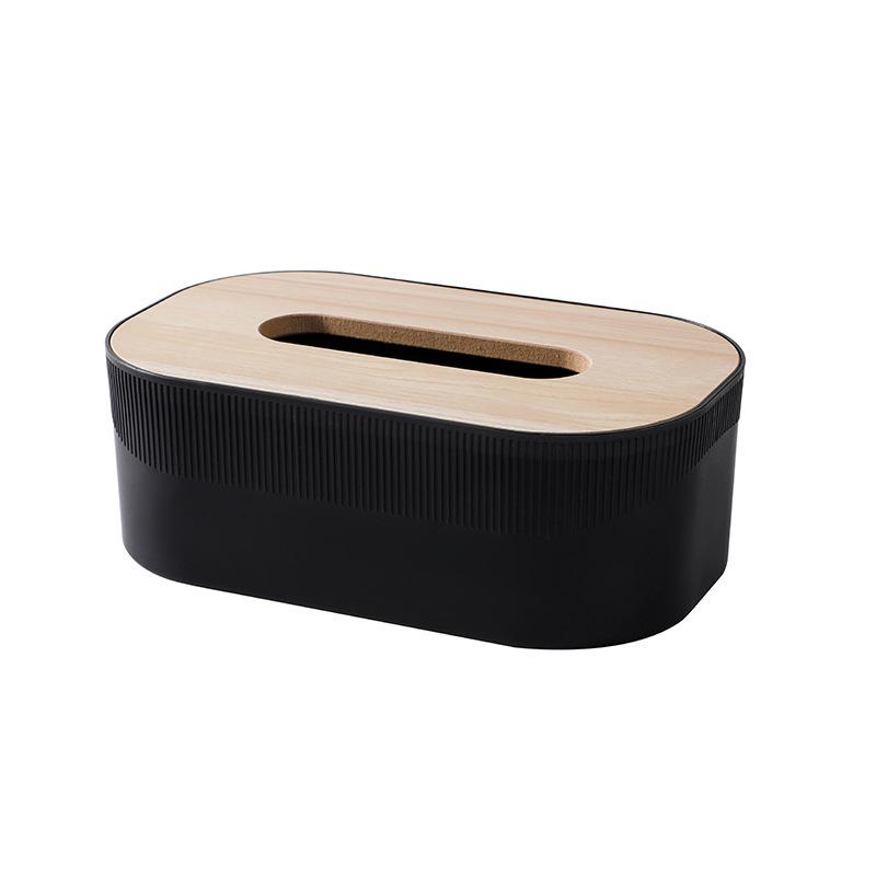 1Pc Nordic Simplicity Style Tissue Box With Wooden Cover Home Living Room Desktop Napkin Box Bathroom Toilet Tissue Box
