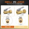 SAFELIFE Brass Air Chuck Closed Flow Tire Chuck Heavy Duty Locking Tire Inflator Chuck with Clamp