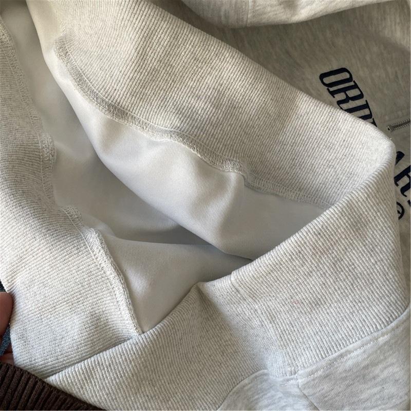 Women's Half Zip Hoodie Letter Print Loose Casual Long Sleeve Sweatshirt