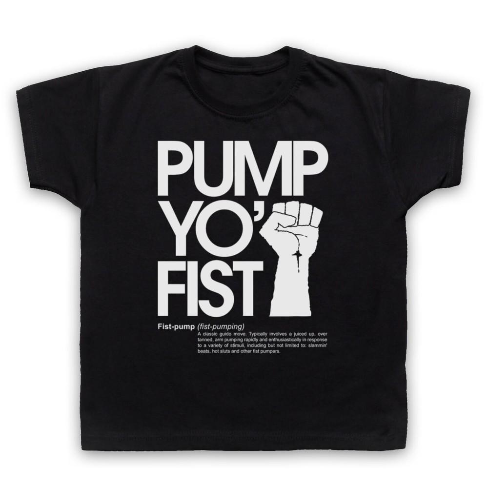 

Pump Yo Fist Slogan Music Pumping Retro Cool Dance Kids Childs T-Shirt 2XL