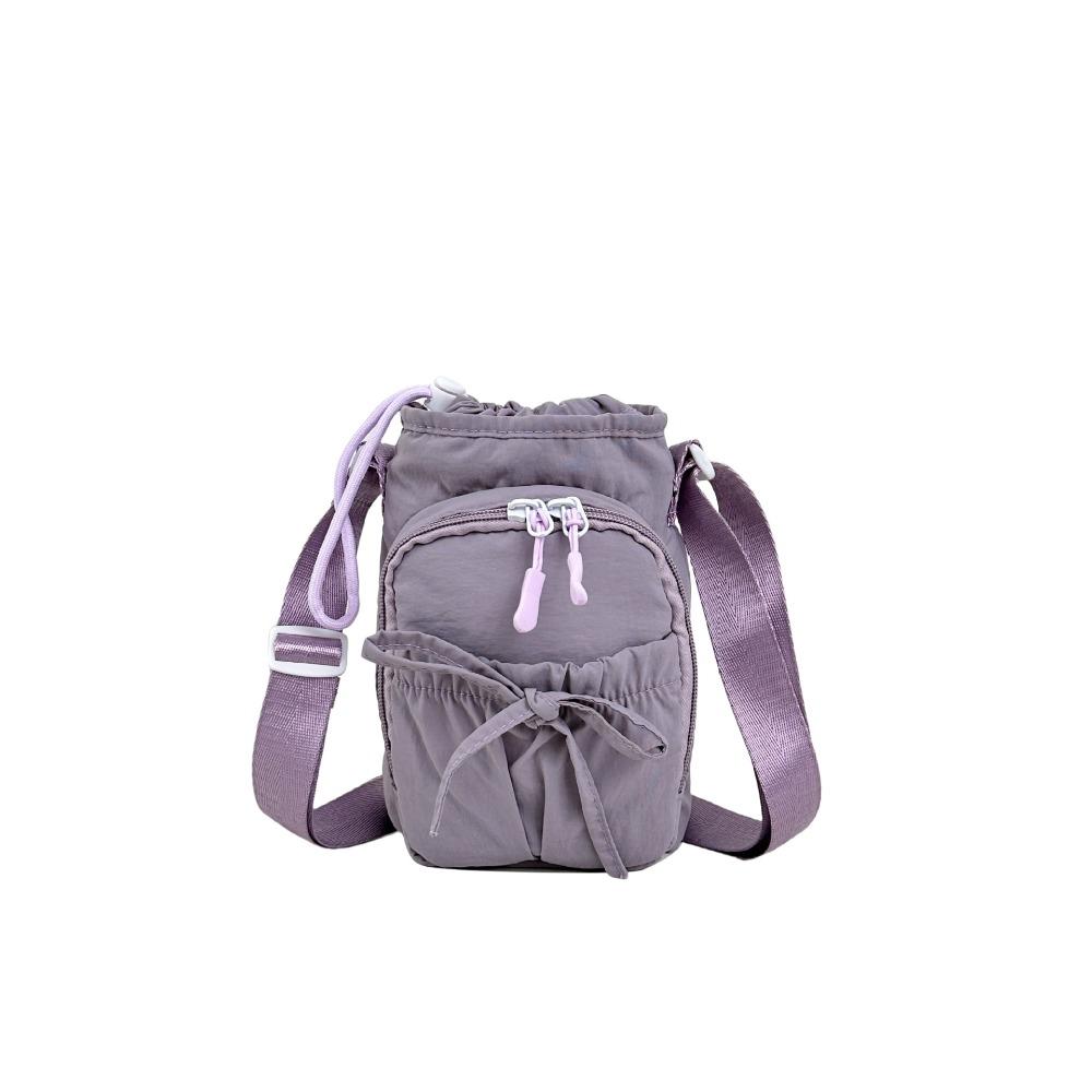 New outdoor lightweight bow bundle messenger bag waterproof mobile phone bag thermal insulation kettle bag women's shoulder bag
