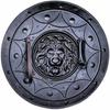 Handcrafted Steel Lion Shield  Medieval Knight Armor Replica for Cosplay, LARP, Display