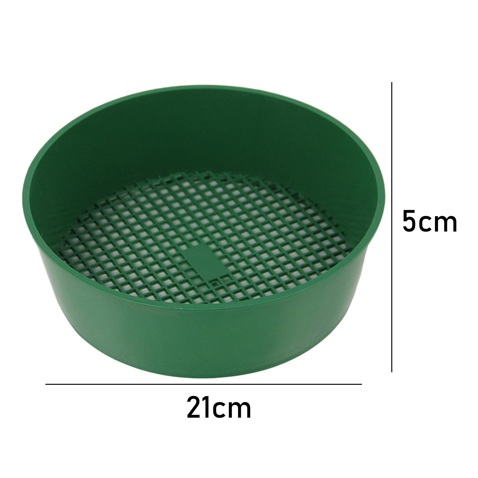 Rock Garden Sieve Lightweight Portable Screen Sifting Soil Dirt Sifter Diameter Compost Sifter for Yard Gardening Bonsai