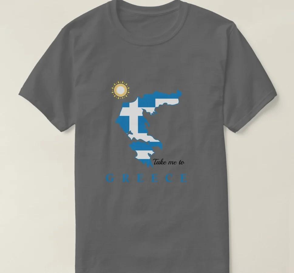 Fashion Design Greek Flag Map Printed Love of Greece TShirt Summer Cotton Short Sleeve ONeck Mens T Shirt New S3XL