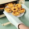 2Pcs Silicone Oven Mitts Thick Heat Resistant Non Slip Cast Iron Pan Gloves Safe Kitchen Gloves for Cooking And Baking