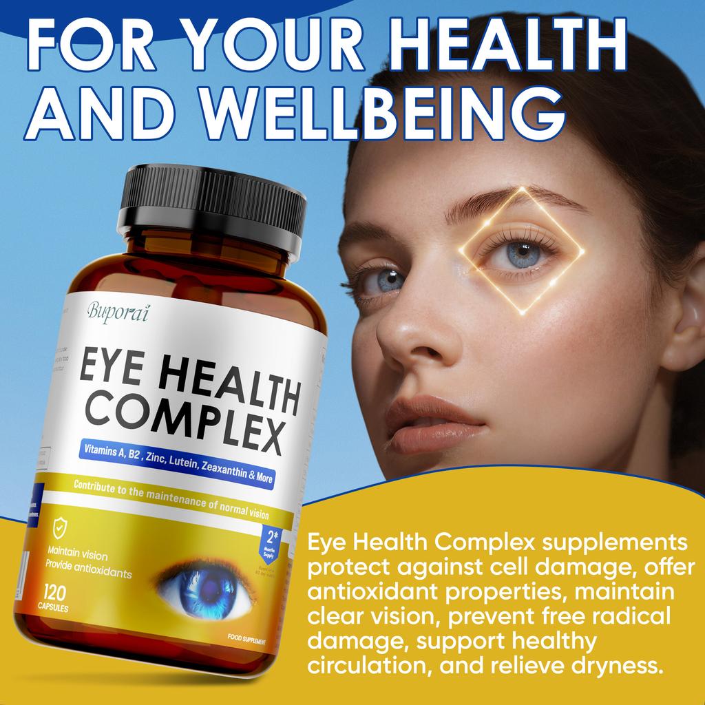 Rich In Vitamin A, Lutein, Zeaxanthin Capsules, Supports Eye Health, Antioxidant Properties, Suitable for Adults.