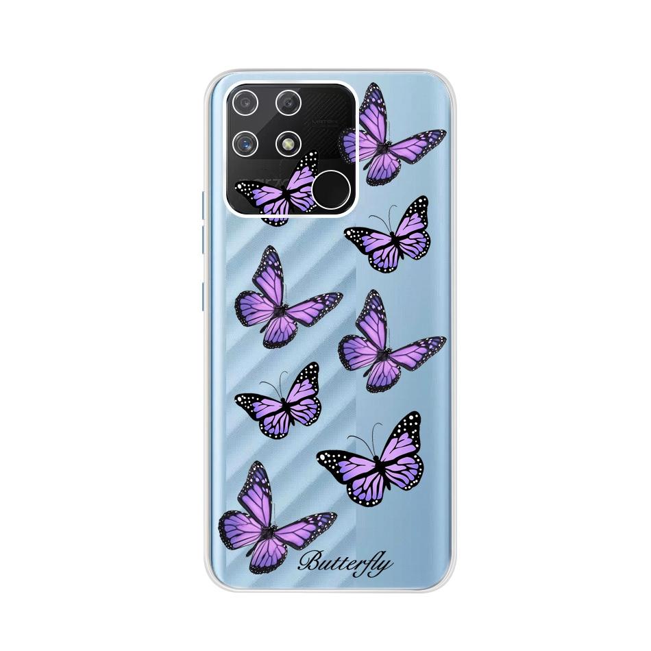 Weiche Silikonhülle Für Raelme Narzo 50A RMX3430 HandyhülleTransparente TPU-Abdeckung Für Realme Narzo50a 50 A 6.5" Rückseiten Hüllen Bumper